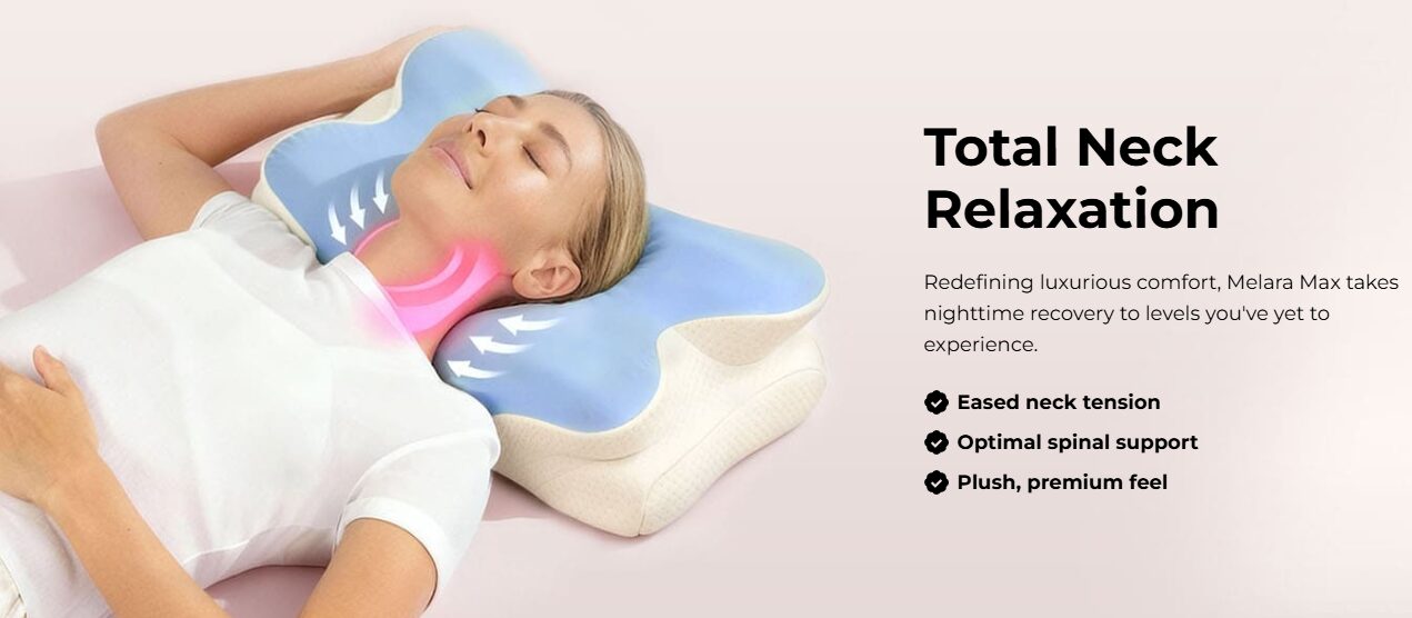 best pillow for neck pain USA memory foam Melara Max Pillow