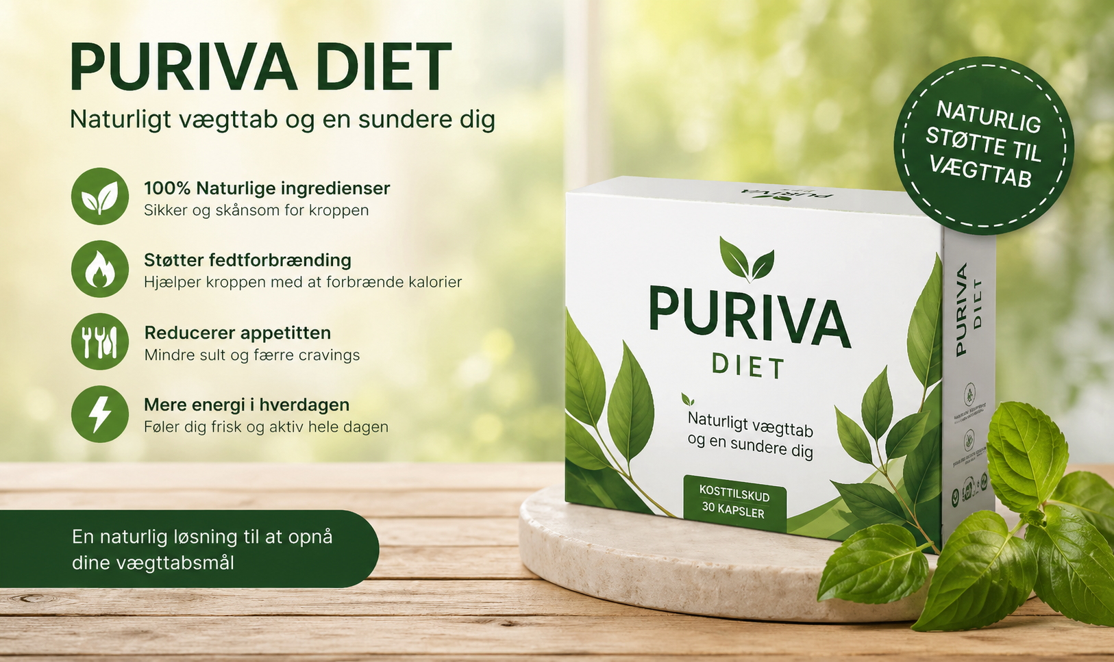 Puriva Diet Danmark vægttab kosttilskud anmeldelse