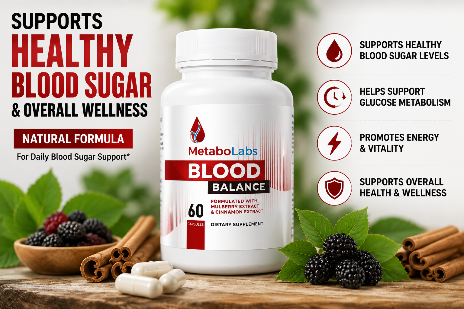 MetaboLabs Blood Balance Canada supplement for healthy blood sugar support