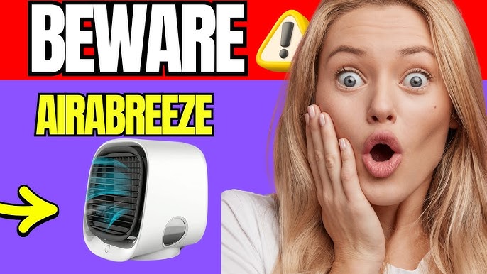 AiraBreeze Mini Portable Cooler auf einem Schreibtisch – kompakter tragbarer Luftkühler für den persönlichen Einsatz in Deutschland.