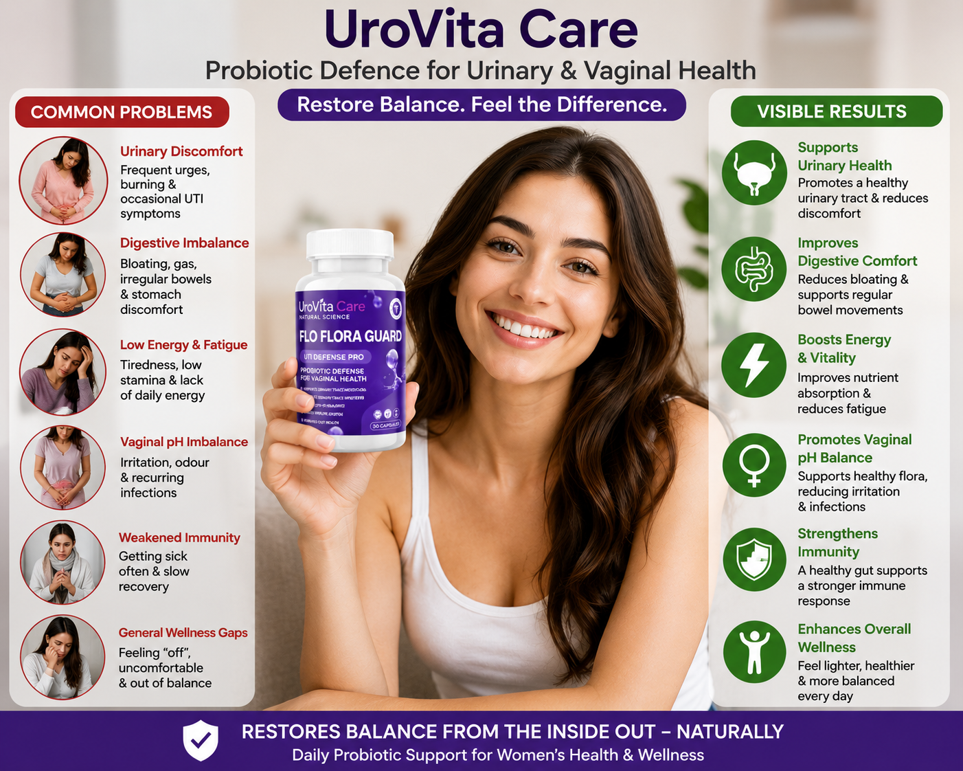 UroVita Care Flora Guard Australia Reviews 2026 – Advanced probiotic supplement designed to support urinary tract health, vaginal flora balance, digestive wellness, immune function, and overall microbiome support